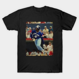 Cecil Fielder in Toronto Blue Jays T-Shirt